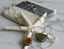 Load image into Gallery viewer, Sea Glass Sterling Silver Necklace

