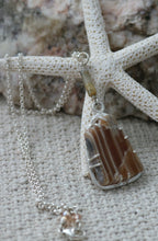 Load image into Gallery viewer, Argentinian Agate Sterling Silver Necklace