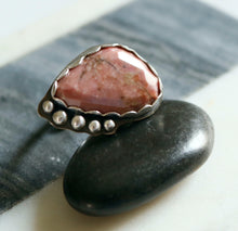 Load image into Gallery viewer, Rhodonite Sterling Silver Adjustable Ring