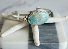 Laden Sie das Bild in den Galerie-Viewer, Amazonit Sterling Silber Manschette Armband
