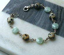 Laden Sie das Bild in den Galerie-Viewer, Amazonit Sterling Silber Manschette Armband