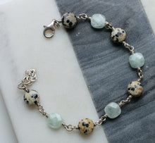 Laden Sie das Bild in den Galerie-Viewer, Amazonit Sterling Silber Manschette Armband