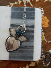 Laden Sie das Bild in den Galerie-Viewer, Halskette aus Sterlingsilber mit Jaspis und blauem Apatit