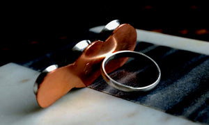 Avant Garde Sterling Silver & Copper Ring