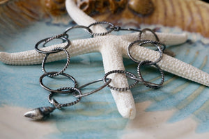 Conch Shell Sterling Silver Bracelet