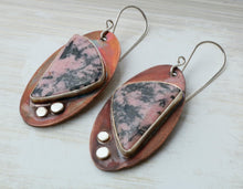 Load image into Gallery viewer, Rhodonite &quot;love&quot; Earrings
