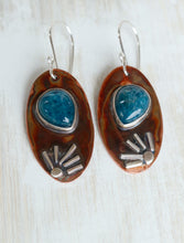 Load image into Gallery viewer, Blue Apatite &quot;my unico love&quot; Earrings
