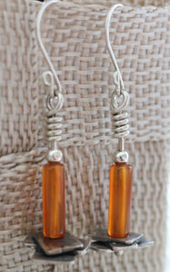 Carnelian Sterling Silver Earrings