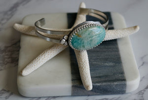 Amazonite Sterling Silver Cuff Bracelet