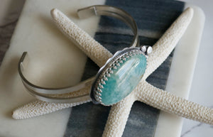 Amazonite Sterling Silver Cuff Bracelet