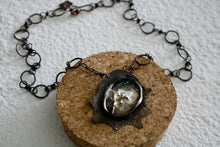 Load image into Gallery viewer, Copper and Fused Silver Necklace
