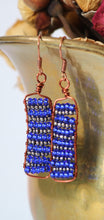 Load image into Gallery viewer, Royal Blue Copper Earrings
