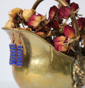 Royal Blue Copper Earrings
