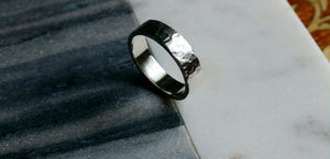 Sterling Silver Hammered Band