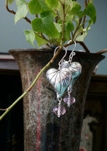 Load image into Gallery viewer, Antique Silver Heart Earrings
