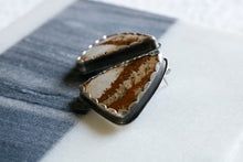 Load image into Gallery viewer, Picture Jasper Patina Sterling Silver Stud Earrings
