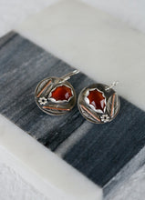 Load image into Gallery viewer, Hessonite Garnet Sterling Silver Earrings
