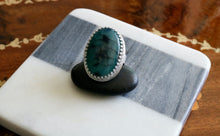 Load image into Gallery viewer, Dragon Veins Agate Sterling Silver Ring
