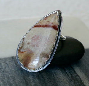 Mookaite Jasper Sterling Silver Ring