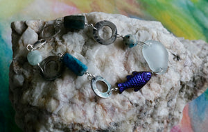 Blue Ocean Sterling Silver Bracelet